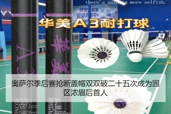奥萨尔季后赛抢断盖帽双双破二十五次成为园区浓眉后首人